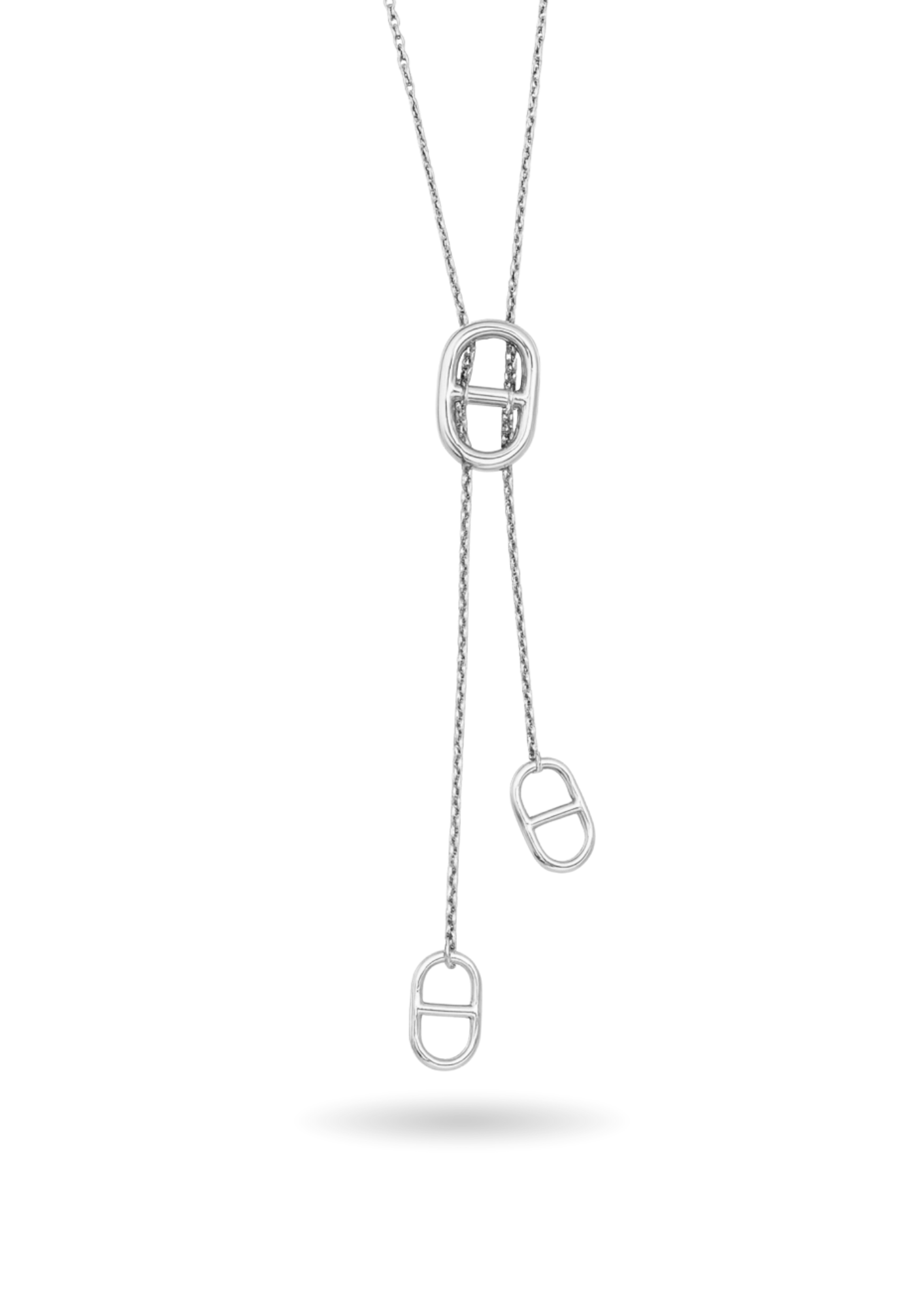 Collier Acier Inoxydable Ovale Tendance