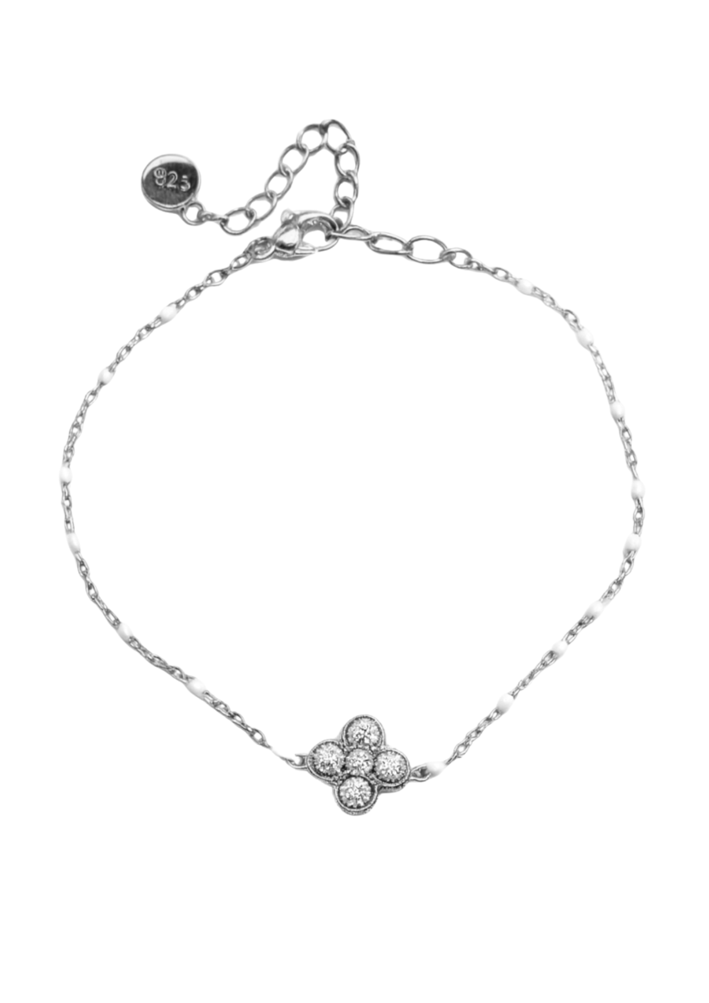 Bracelet Acier Inoxydable Perle Trèfle