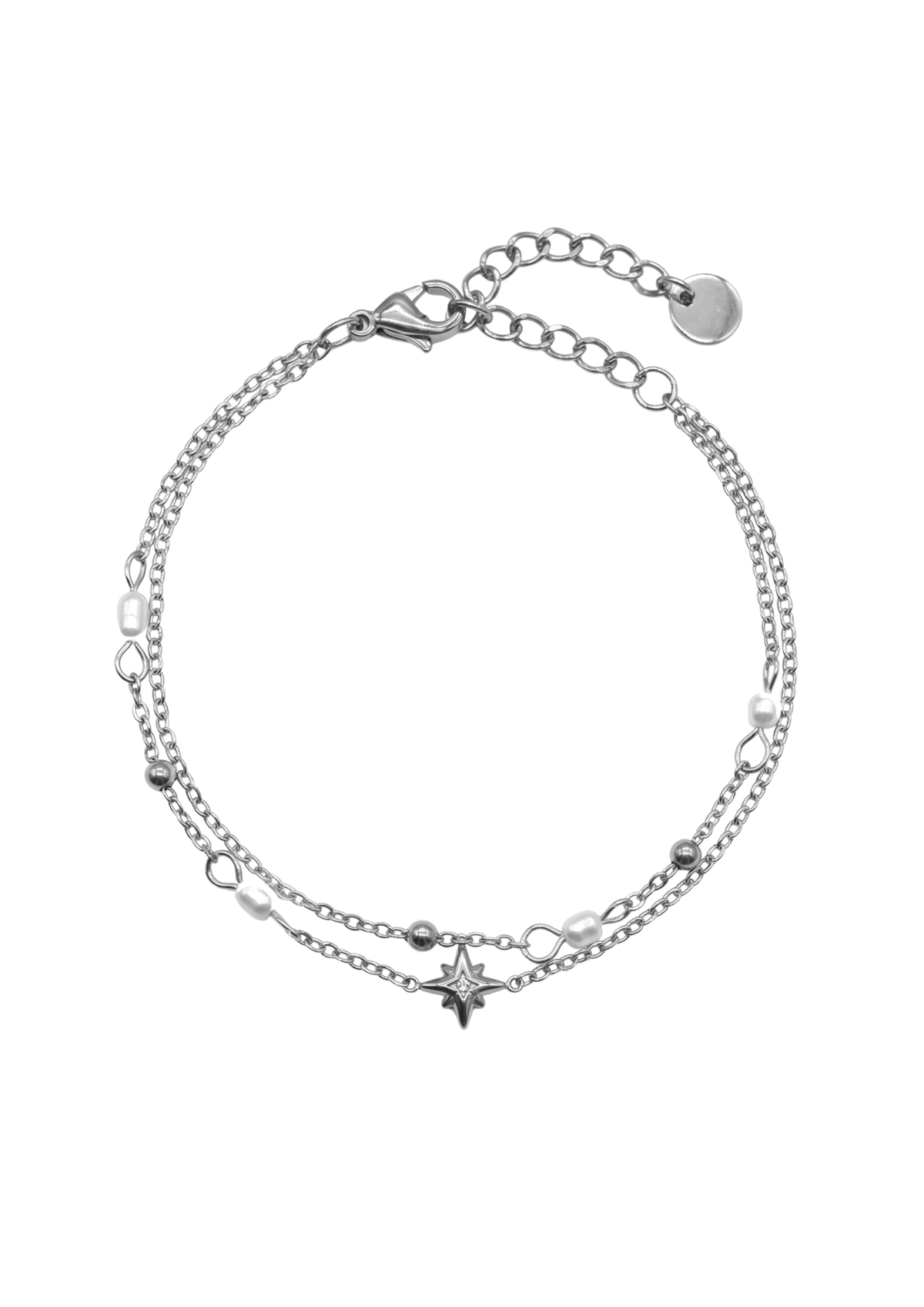 Bracelet Acier Inoxydable Double Chaîne