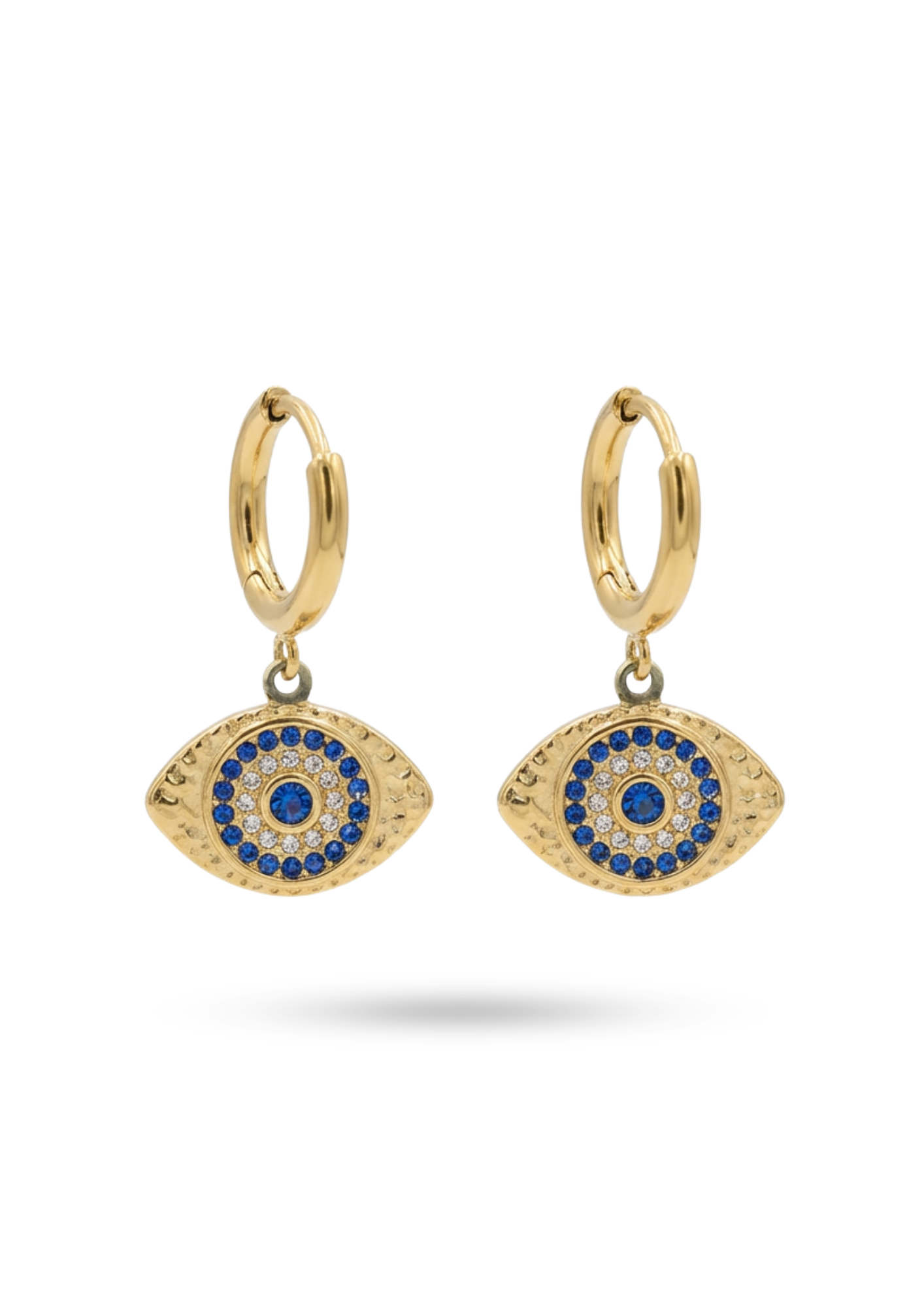 Boucles d'Oreilles Acier Inoxydable Œil Protecteur