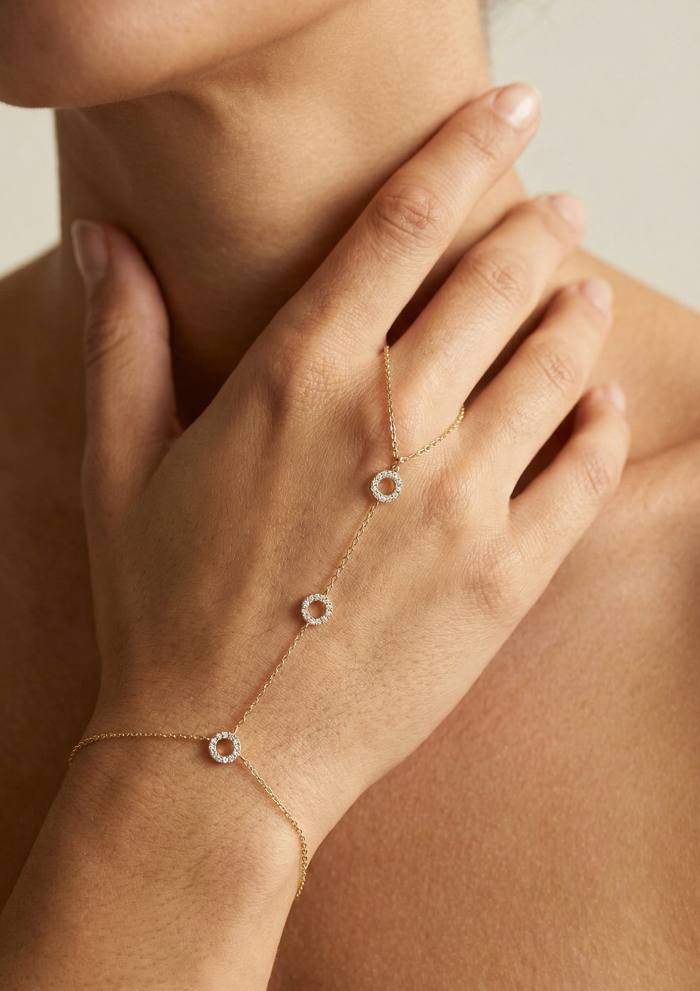 Chaîne de Main Cercle Strass