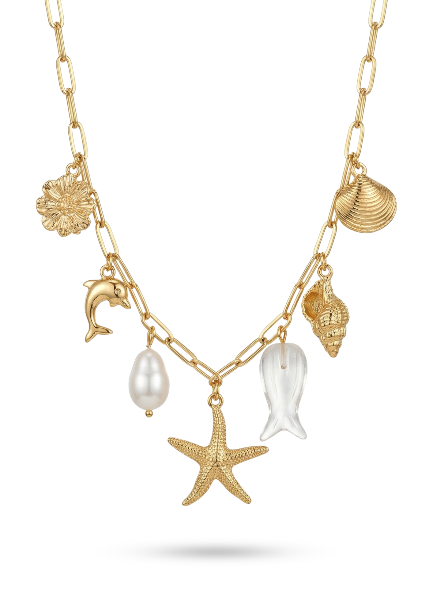 Collier Charms Or Été