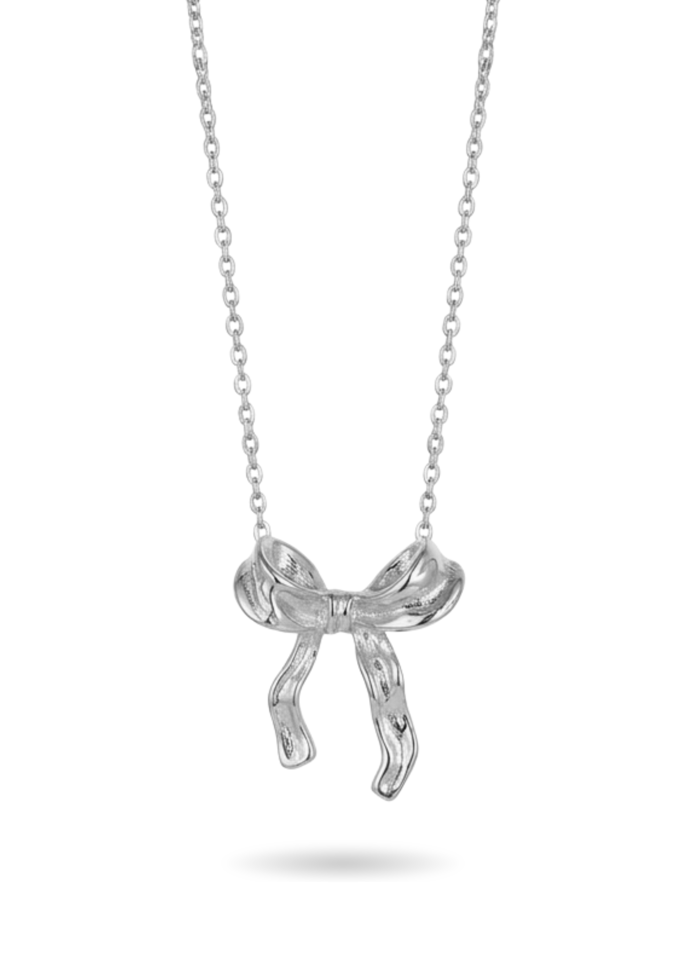 Collier Acier Inoxydable Nœud