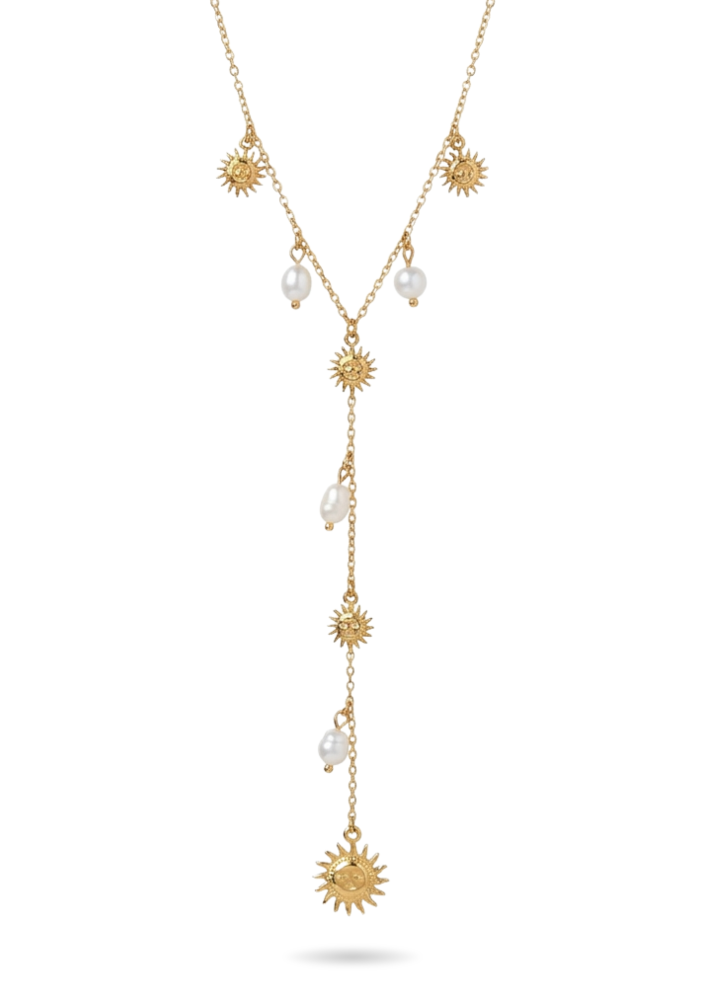 Collier Y Acier Inoxydable Soleil