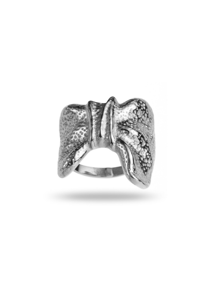Bague Acier Inoxydable Nœud