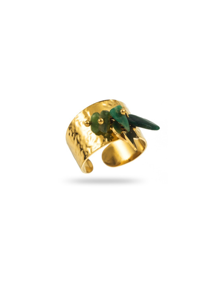 Bague Breloque Verte