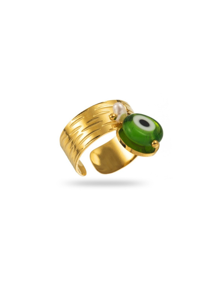 Bague Breloque Œil Turc pas cher