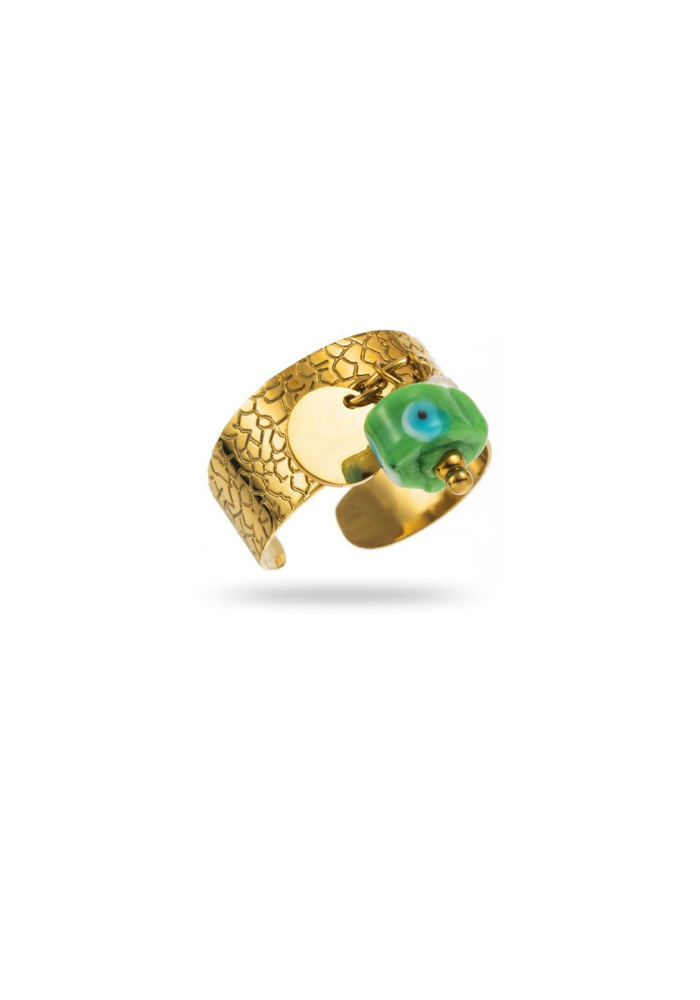 Bague Breloque Œil Chance pas cher