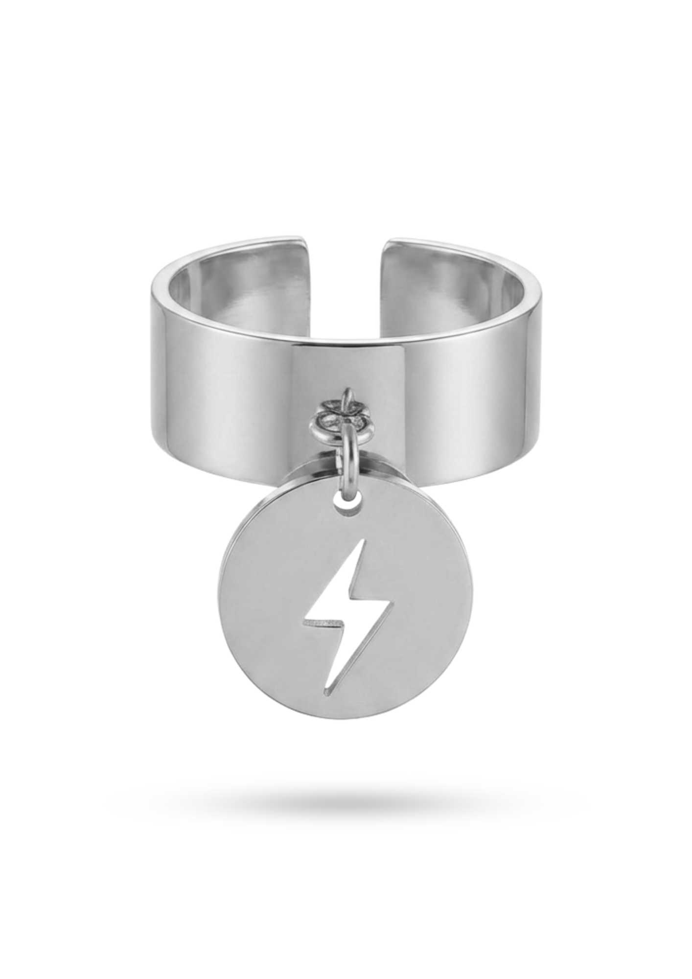 Bague Breloque Pastille Éclair