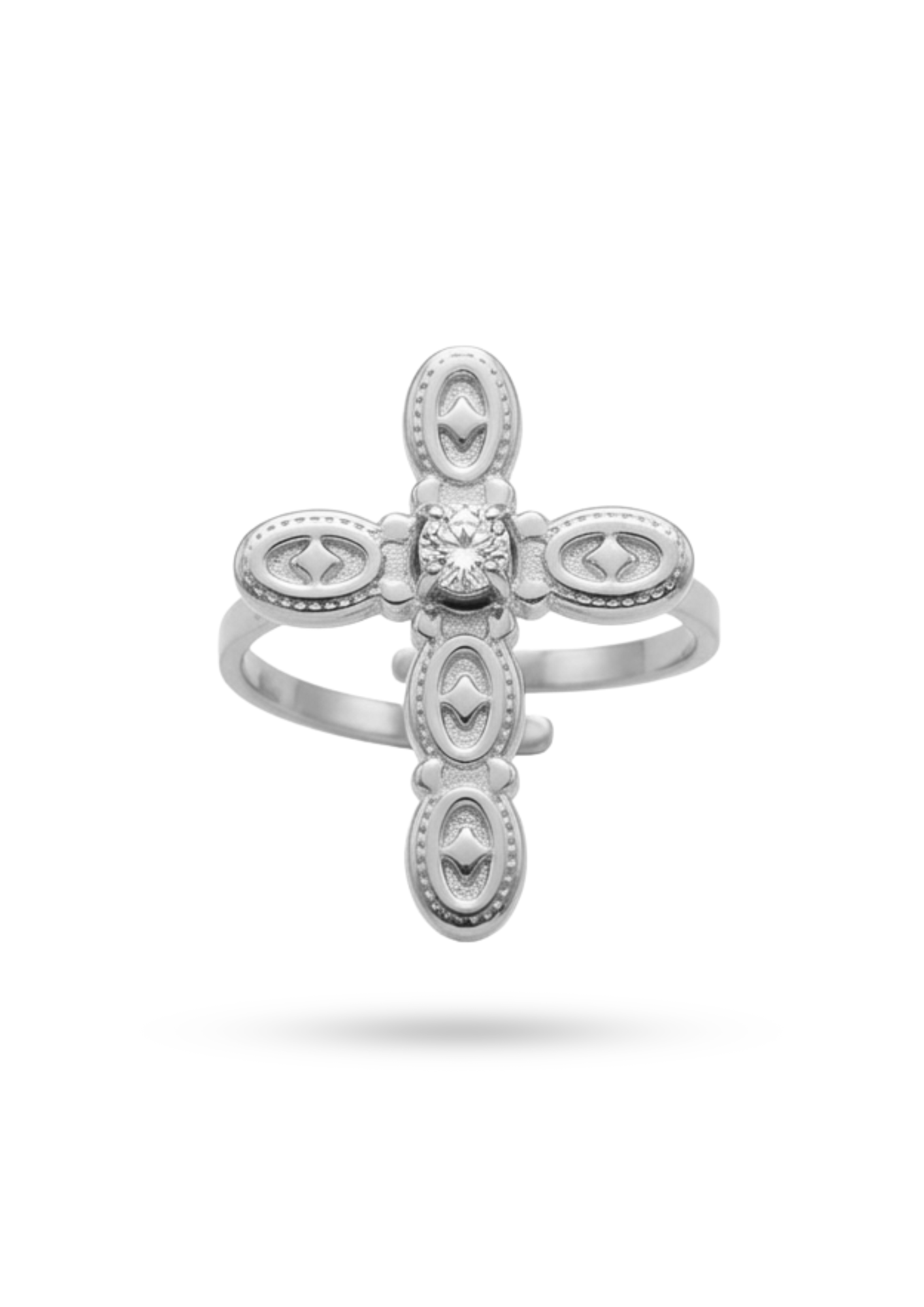 Bague Acier Inoxydable Vintage