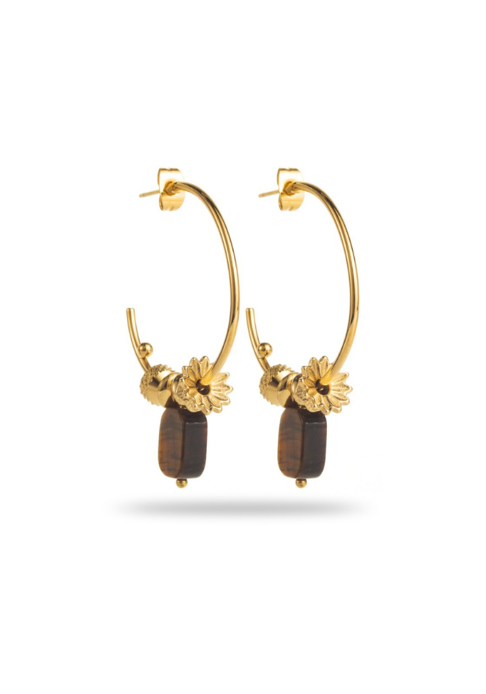 Boucles d'Oreilles Acier Inoxydable Calie pas cher