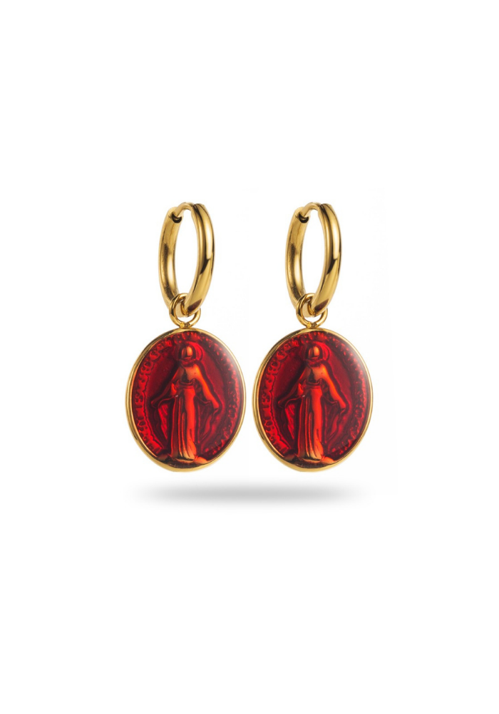 Boucles d'Oreilles Acier Inoxydable Chrétienne