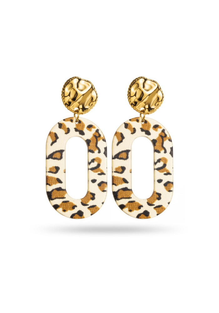 Boucles d'Oreilles Acier Inoxydable Ovale