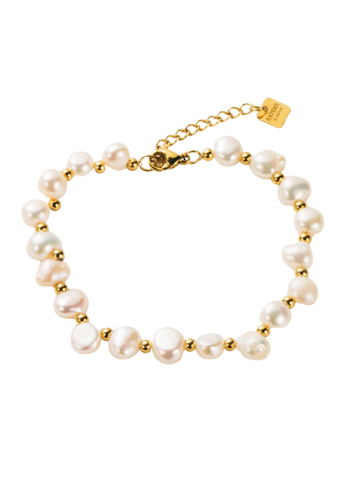 Bracelet Acier Inoxydable Perles d'Eau Douce