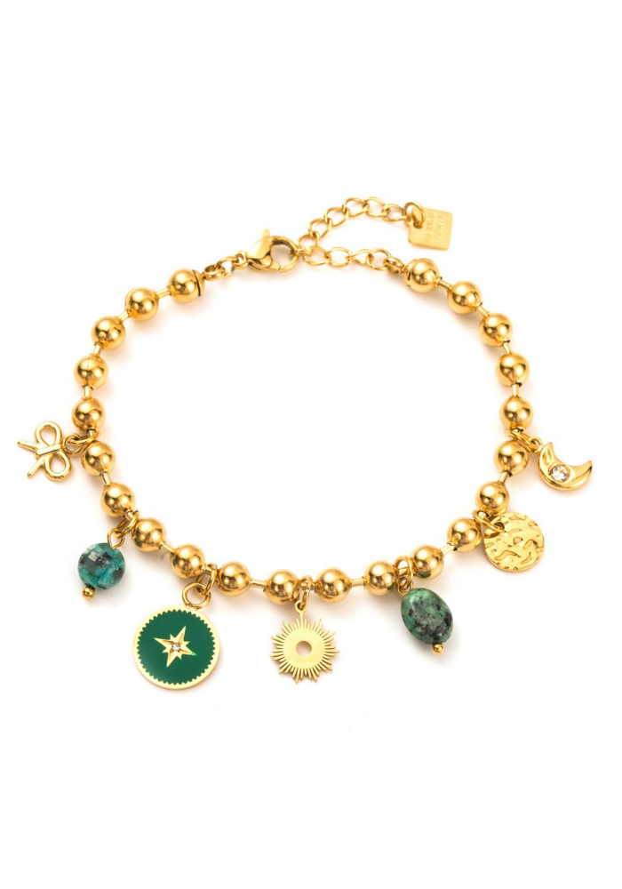 Bracelet Charms Vert