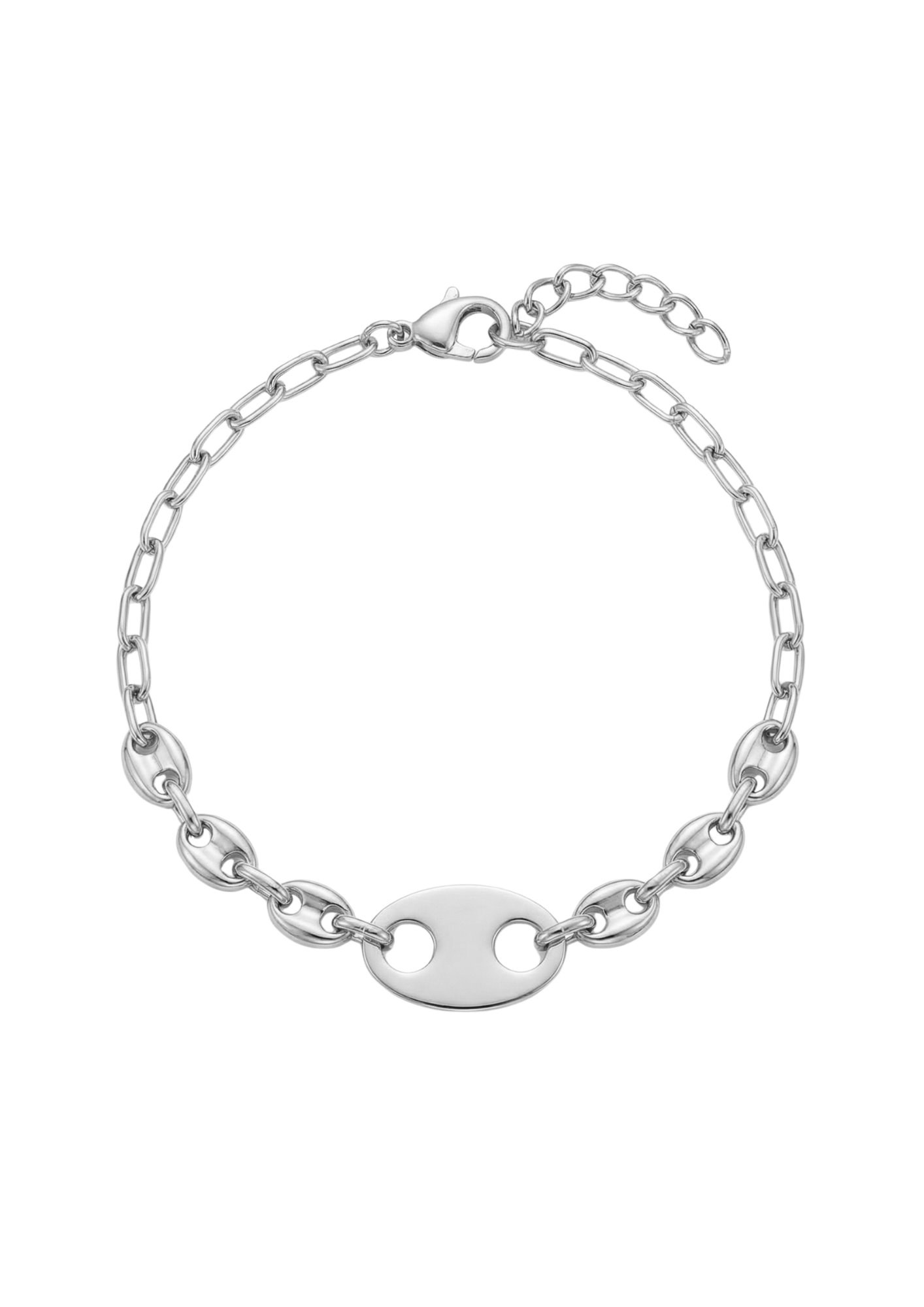Bracelet Acier Inoxydable Grain de Café Design