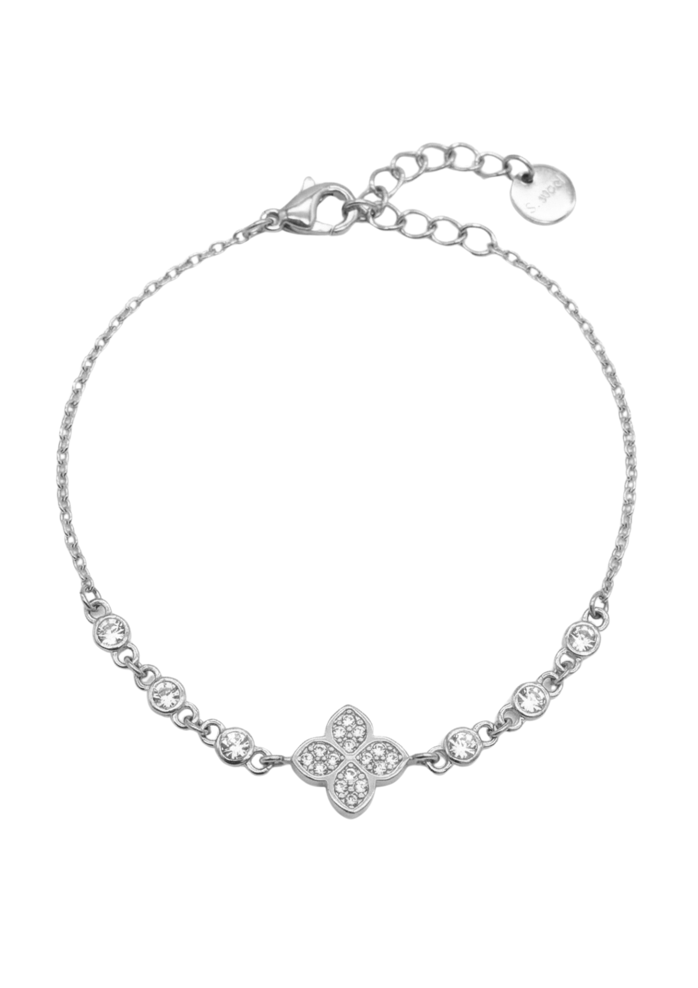 Bracelet Acier Inoxydable Trèfle Glamour