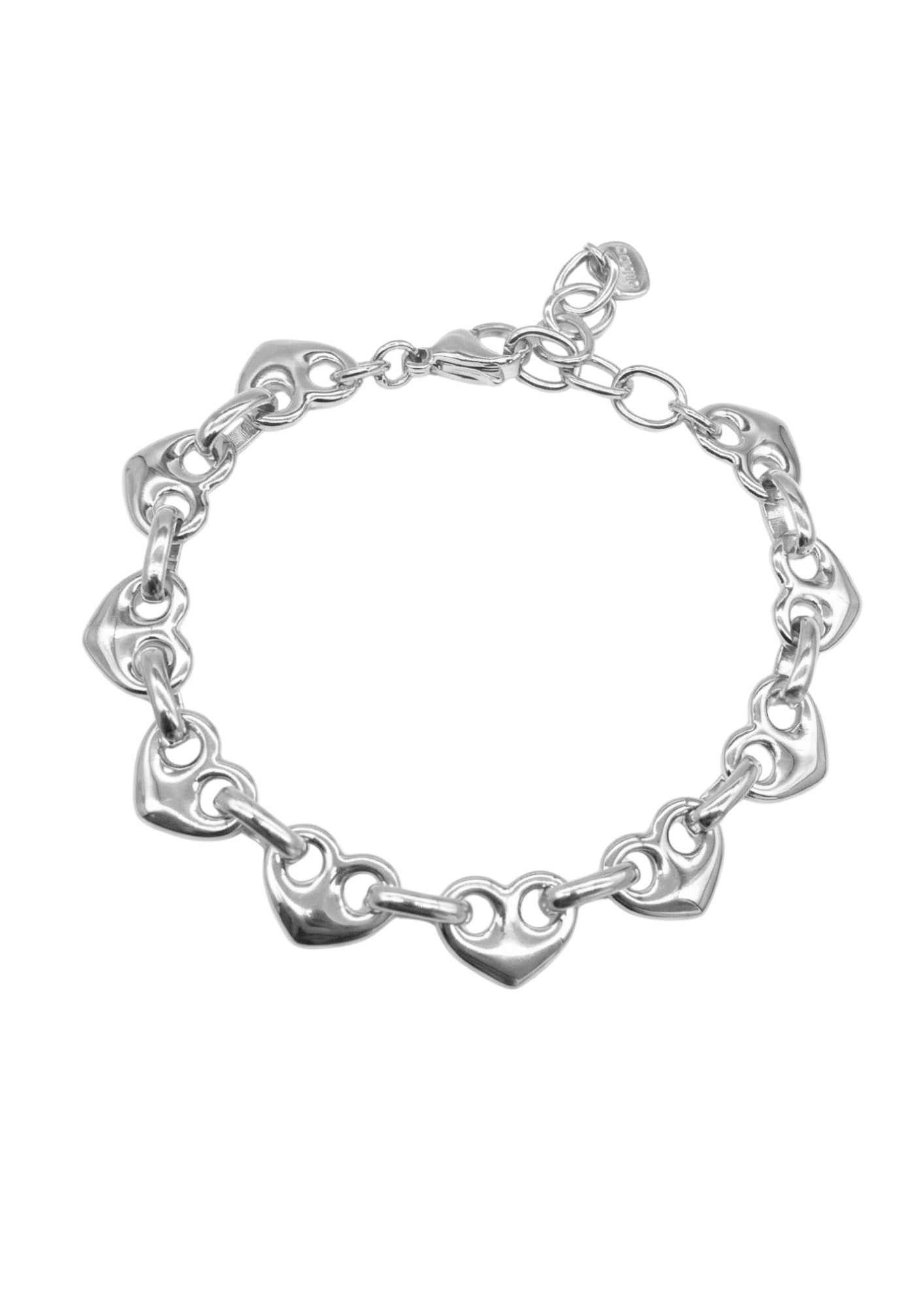 Bracelet Acier Inoxydable Grain de Café Cœur