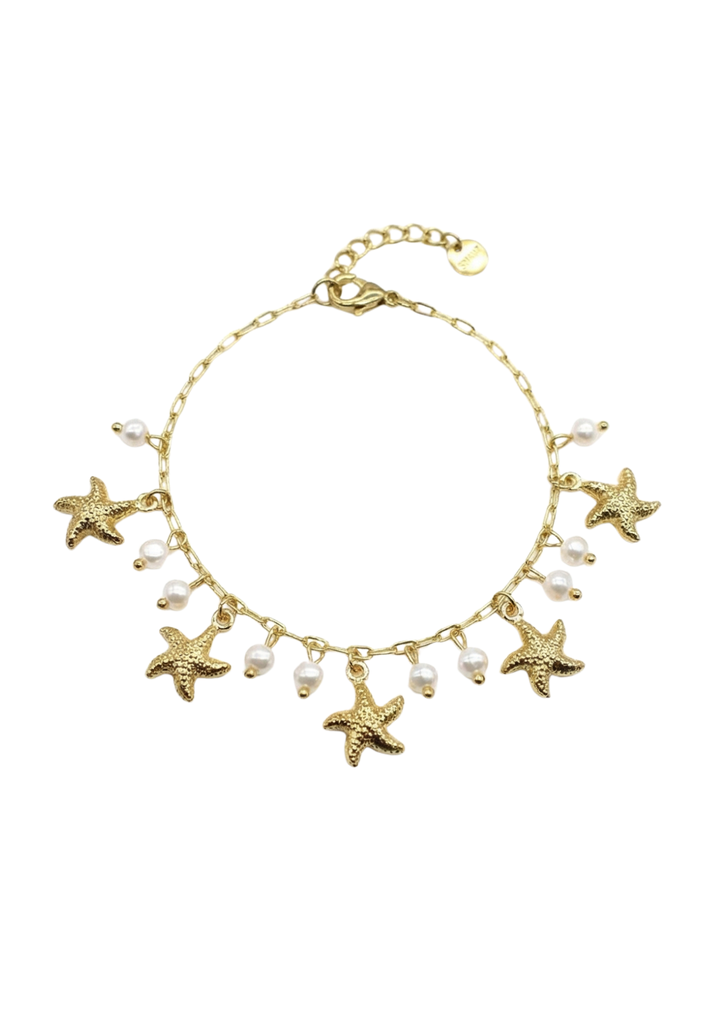 Bracelet Charms Étoile de Mer Perles