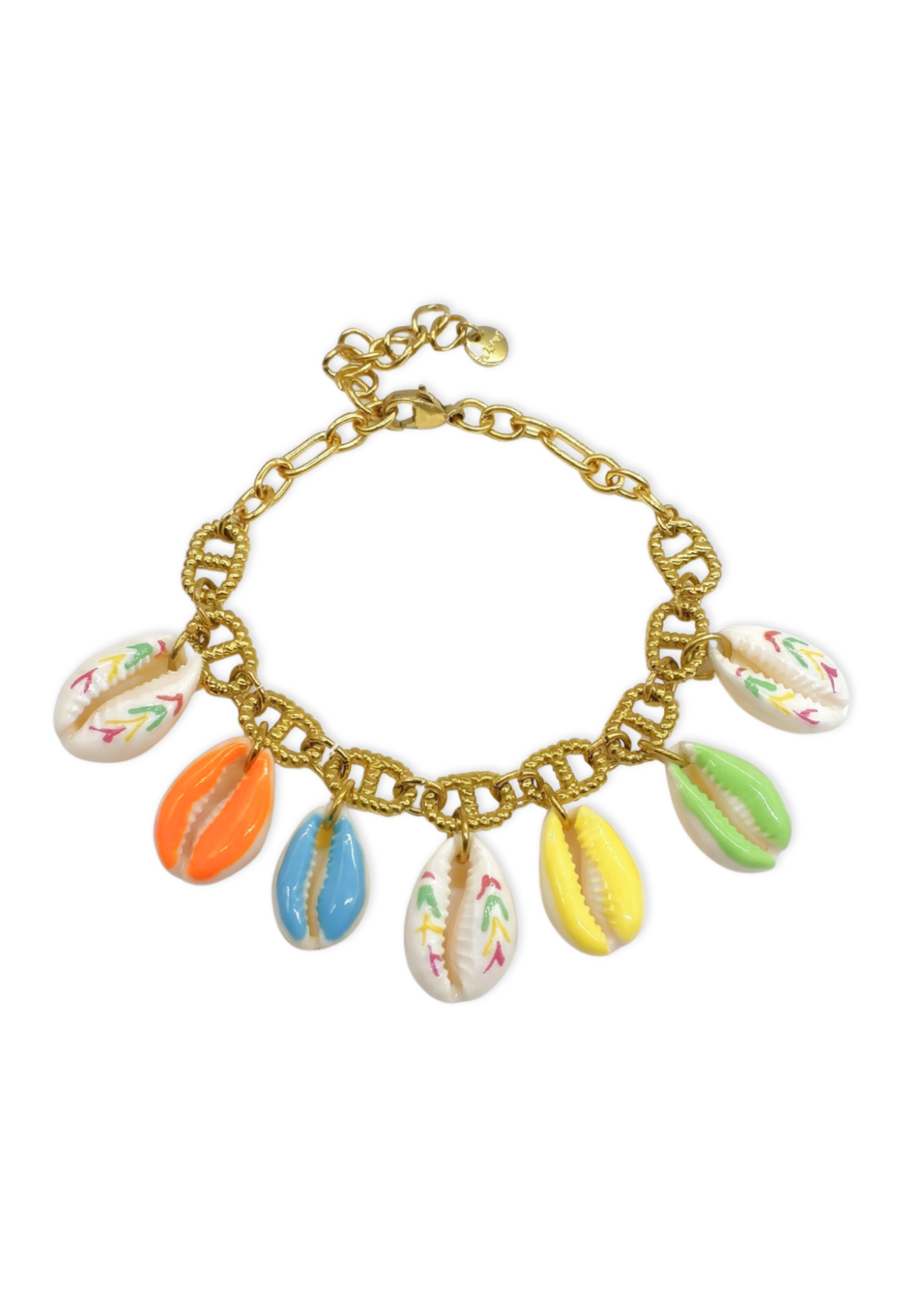 Bracelet Charms Maille Marine Cauris