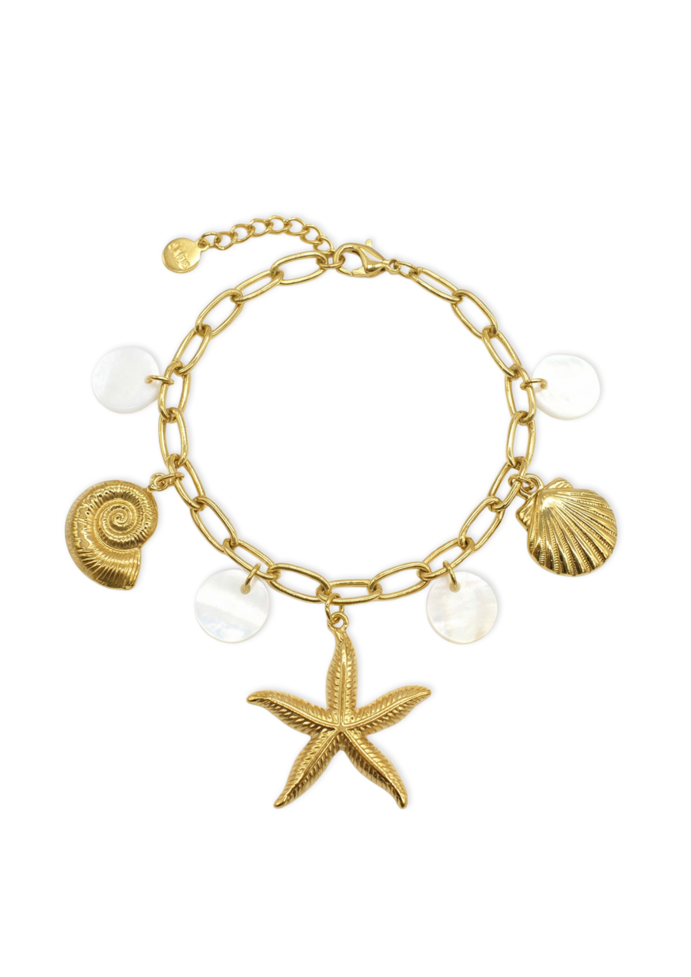 Bracelet Charms Étoile de Mer Coquillage