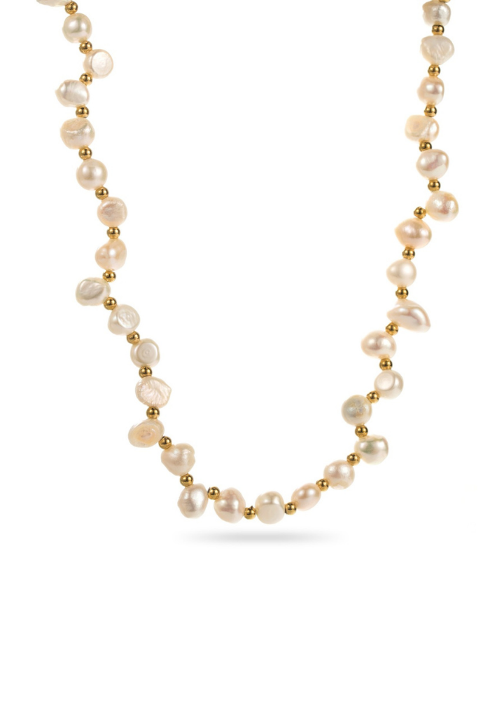 Collier Acier Inoxydable Perle d'Eau Douce