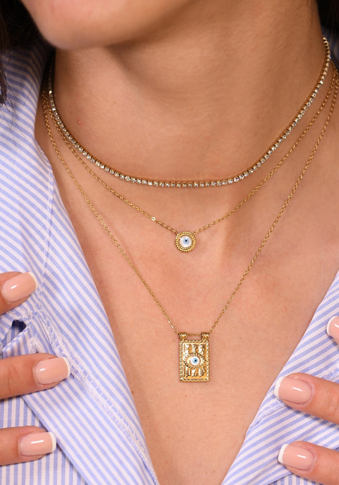 Collier Tennis en Acier Inoxydable