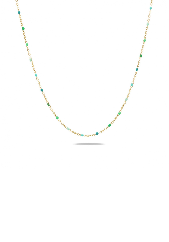 Collier Acier Inoxydable Perles