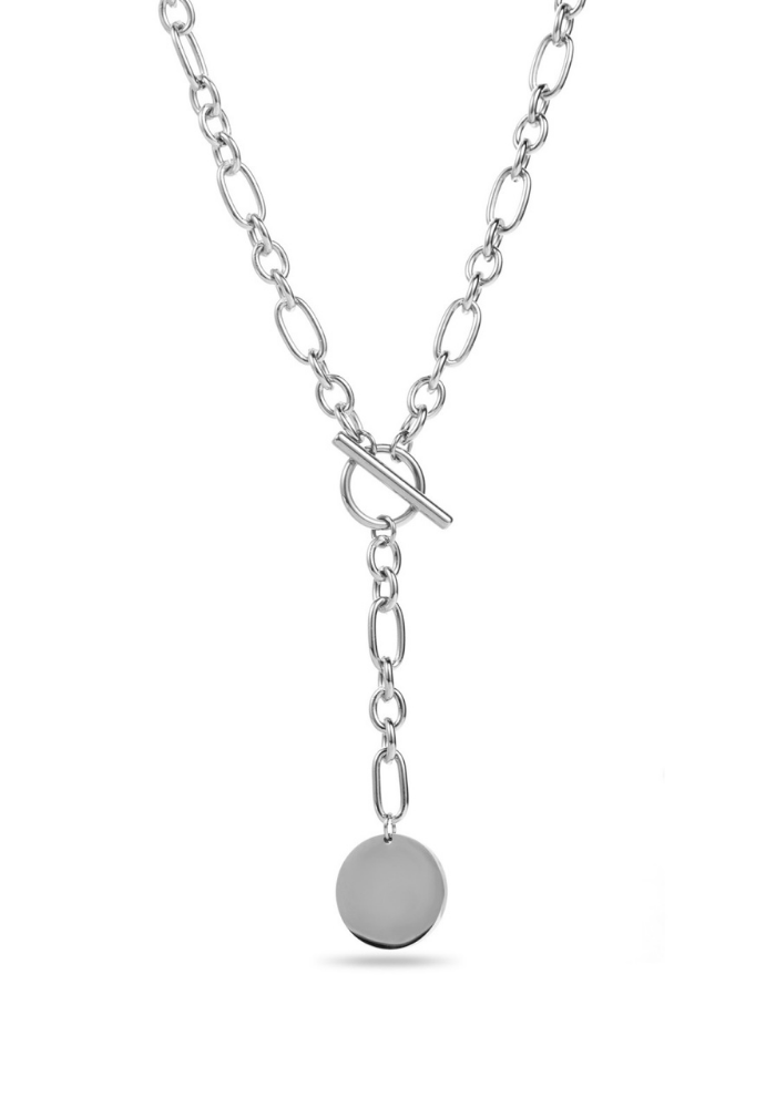 Collier Y Acier Inoxydable Toggle