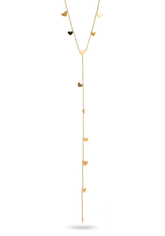 Collier Y Acier Inoxydable Cœurs