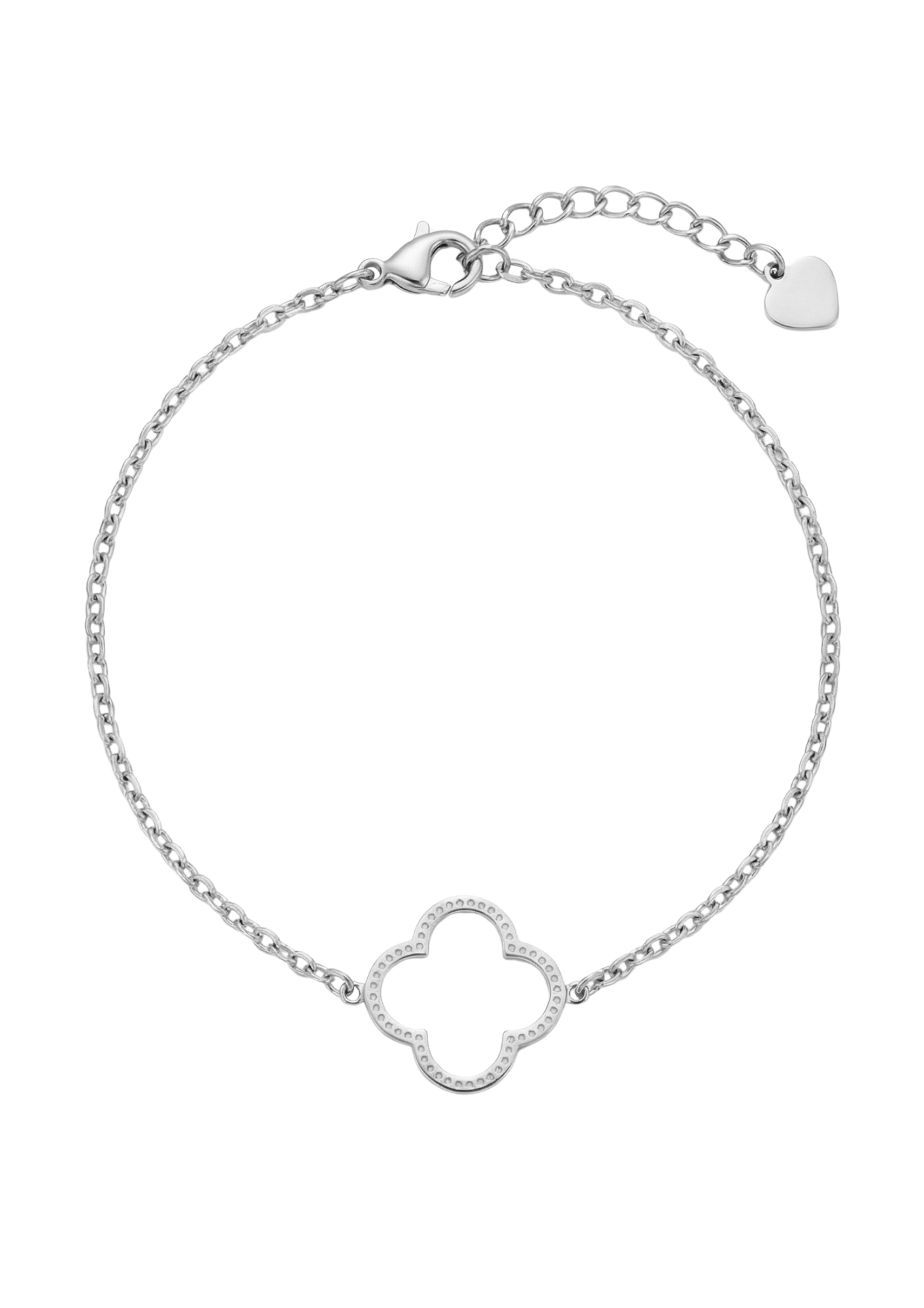 Bracelet Acier Inoxydable Grand Trèfle