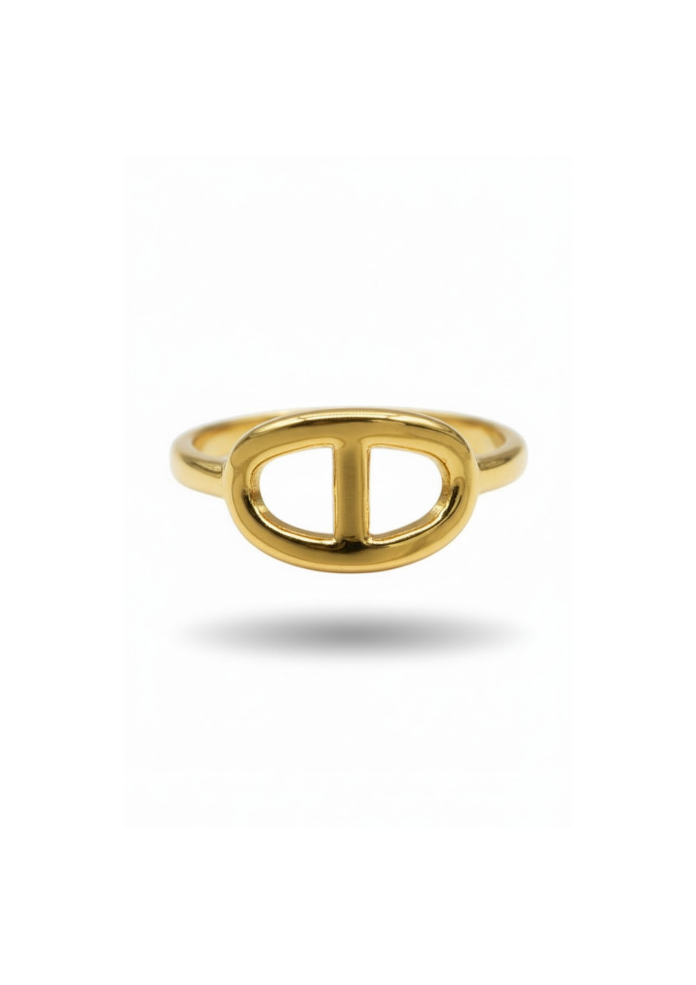 Bague Acier Inoxydable Ovale