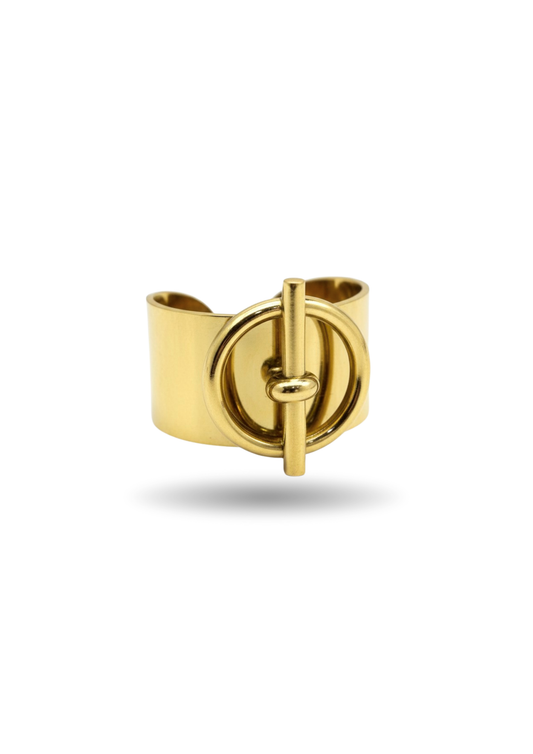 Bague Acier Inoxydable Cercle Barre