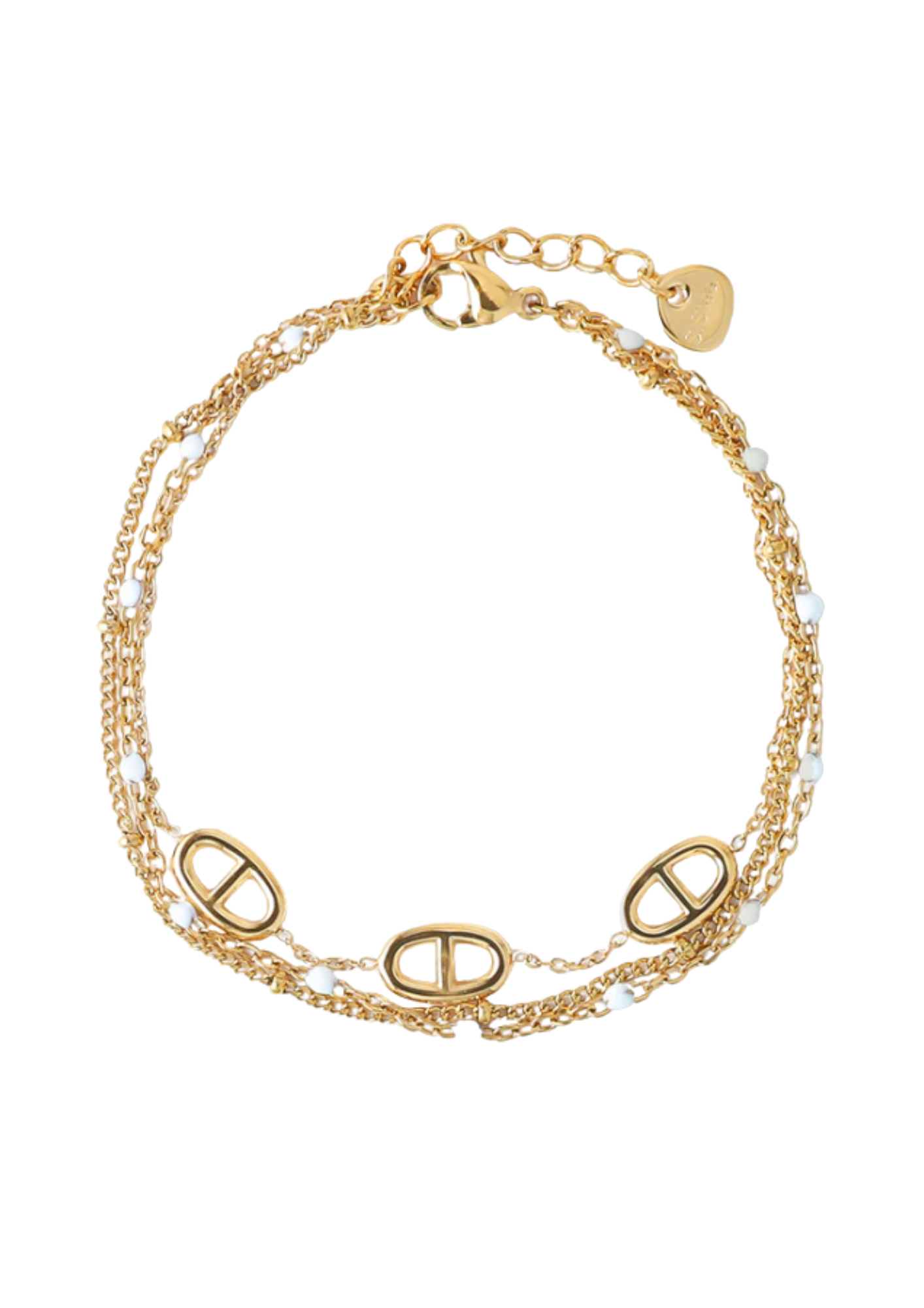 Bracelet Acier Inoxydable Triple Chaîne