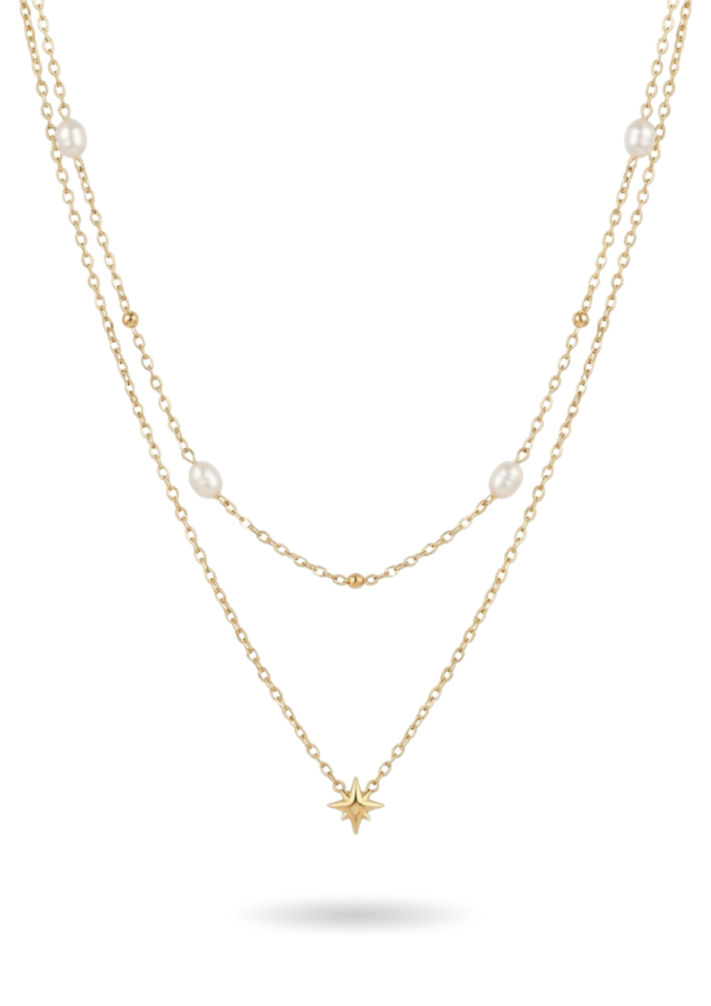 Collier Acier Inoxydable double rang Chloé