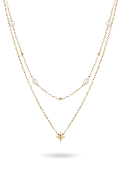 Collier Acier Inoxydable double rang Chloé