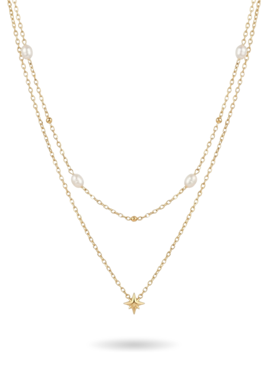 Collier Acier Inoxydable double rang Chloé
