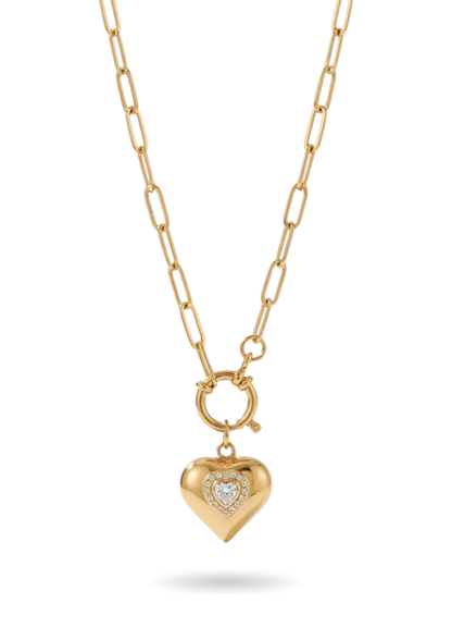 Collier Acier Inoxydable coeur Margaux