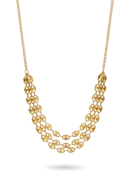 Collier Acier Inoxydable Grain de café Françoise