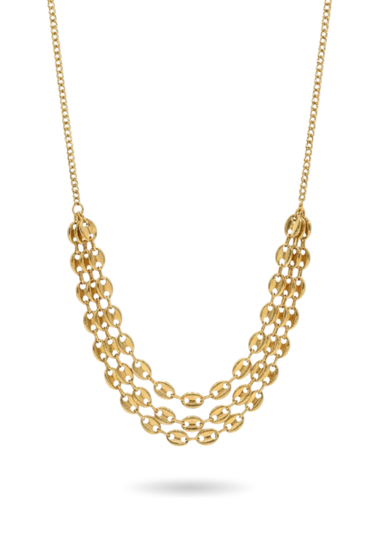 Collier Acier Inoxydable Grain de café Françoise