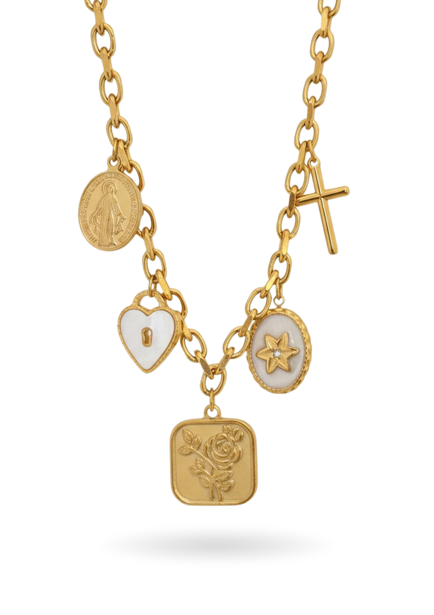 Collier Charms Chrétien