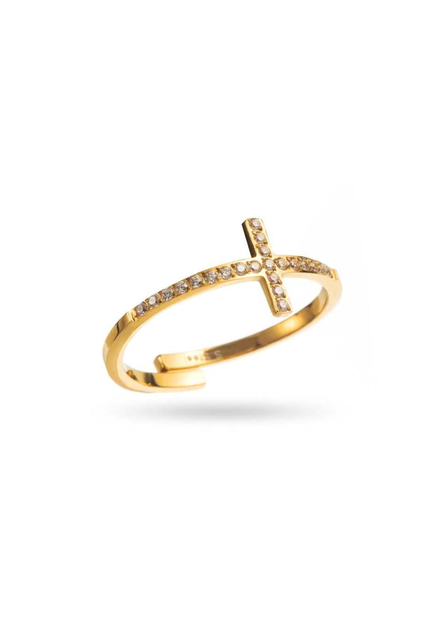 Bague Acier Inoxydable Croix