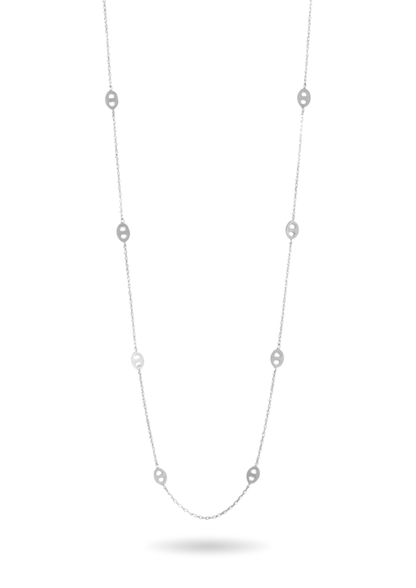 Sautoir Acier Inoxydable Mini Ovale
