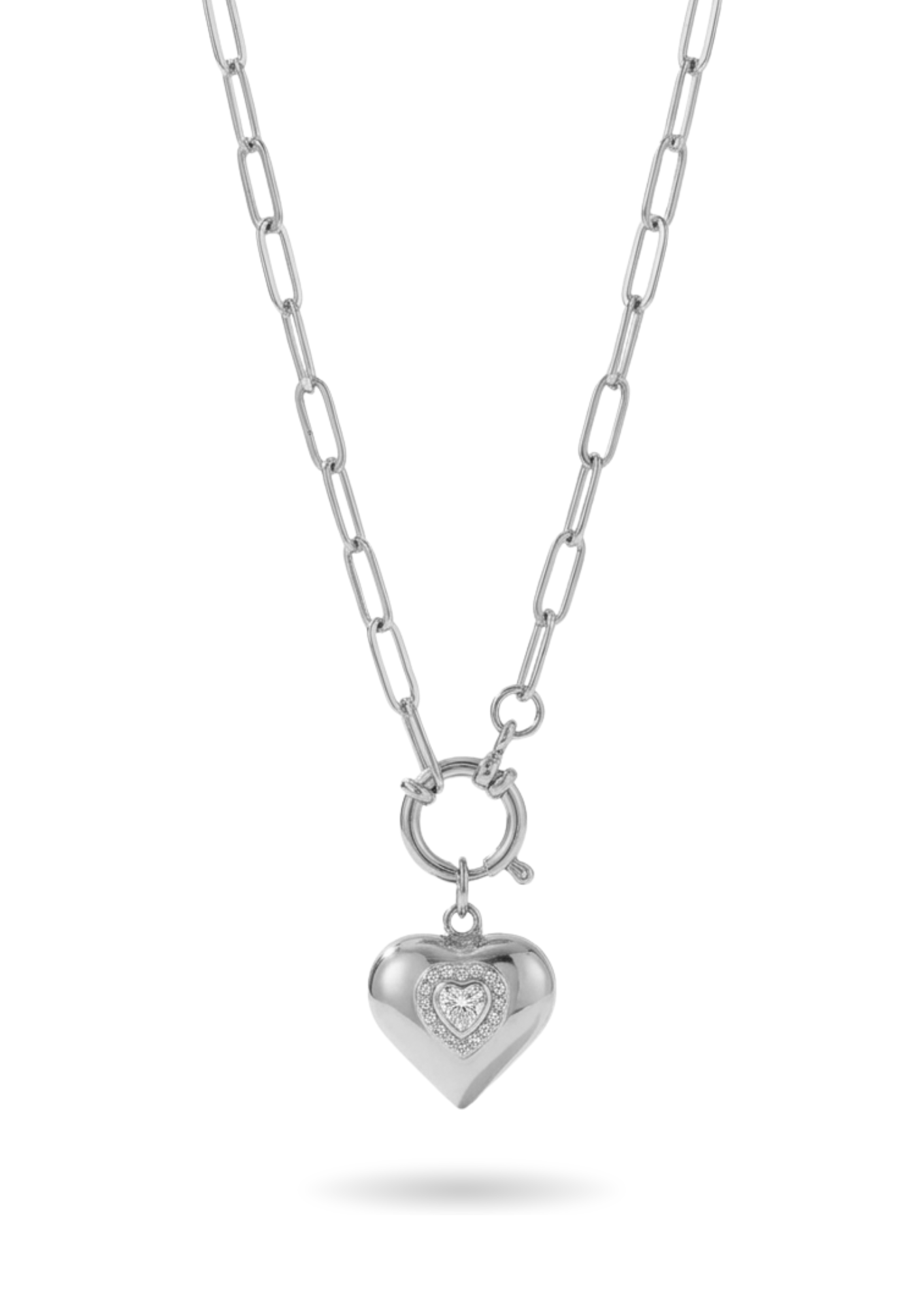 Collier Acier Inoxydable coeur Margaux