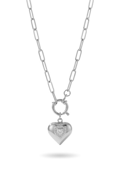 Collier Acier Inoxydable coeur Margaux
