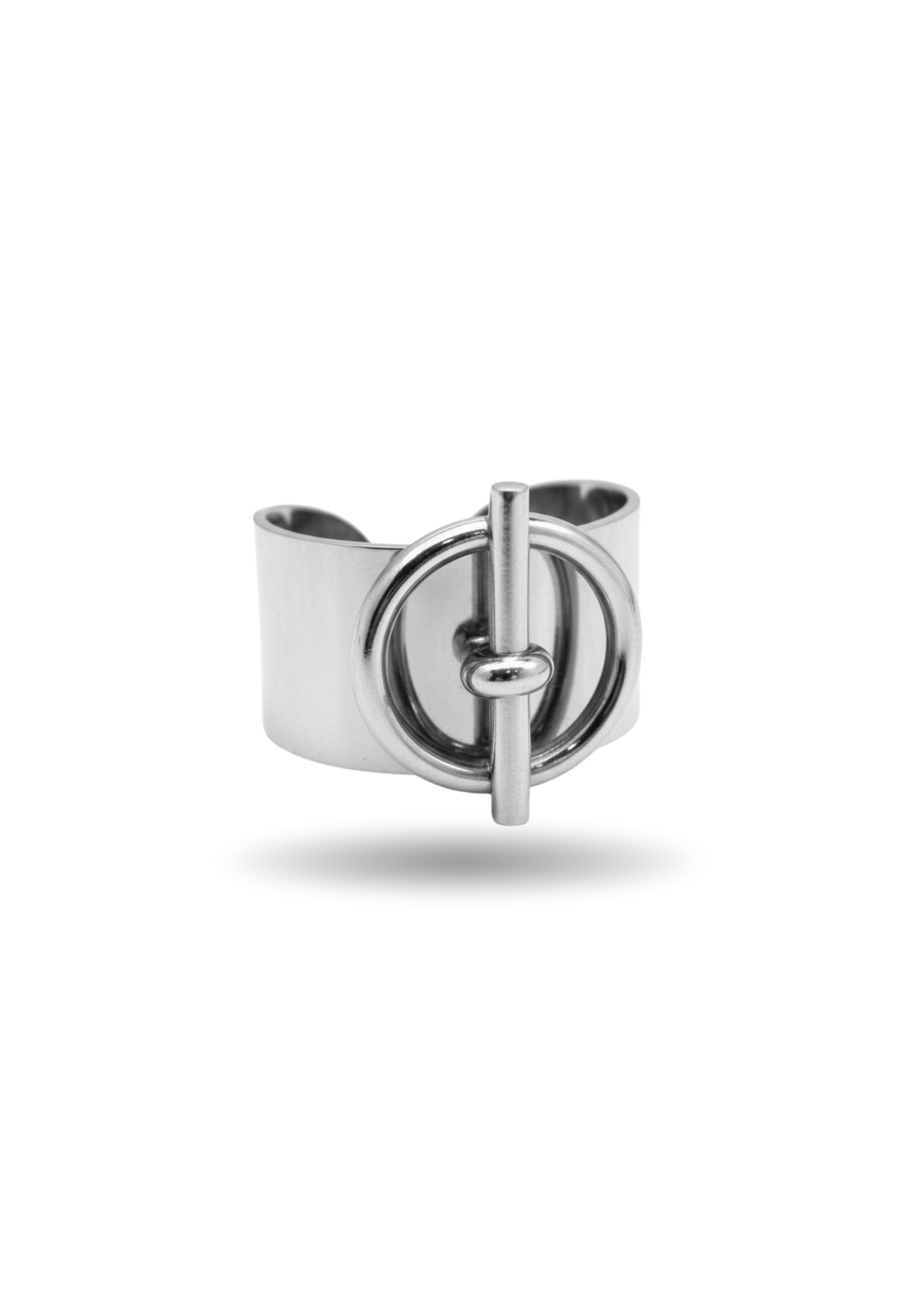 Bague Acier Inoxydable Cercle Barre