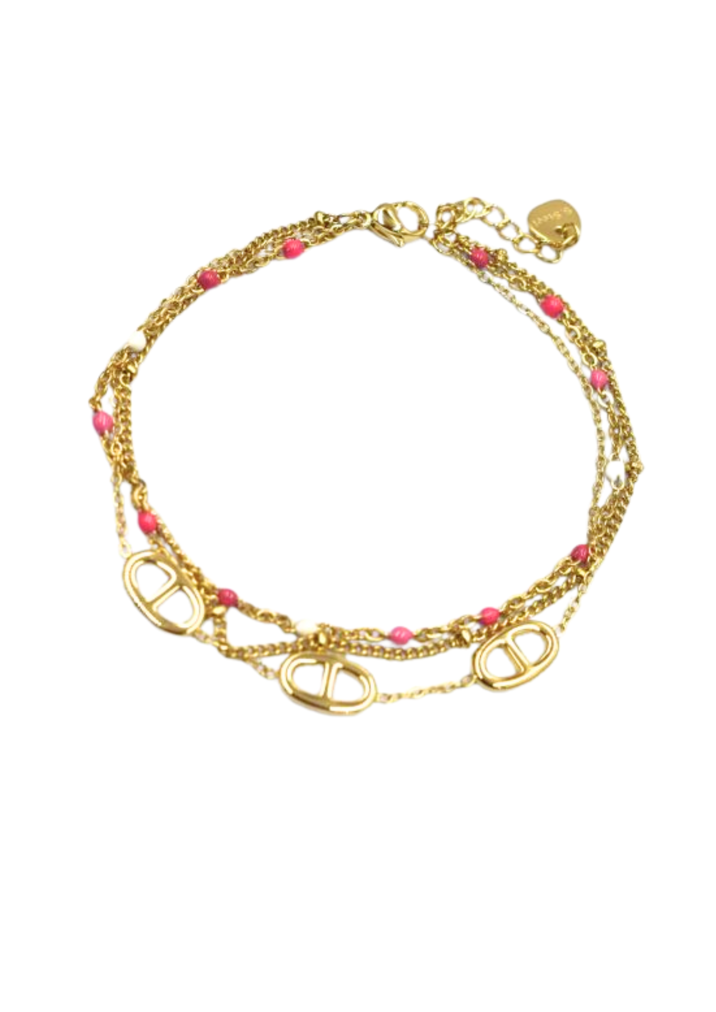 Bracelet Acier Inoxydable Triple Chaîne