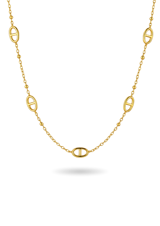 Collier Acier Inoxydable Ovale