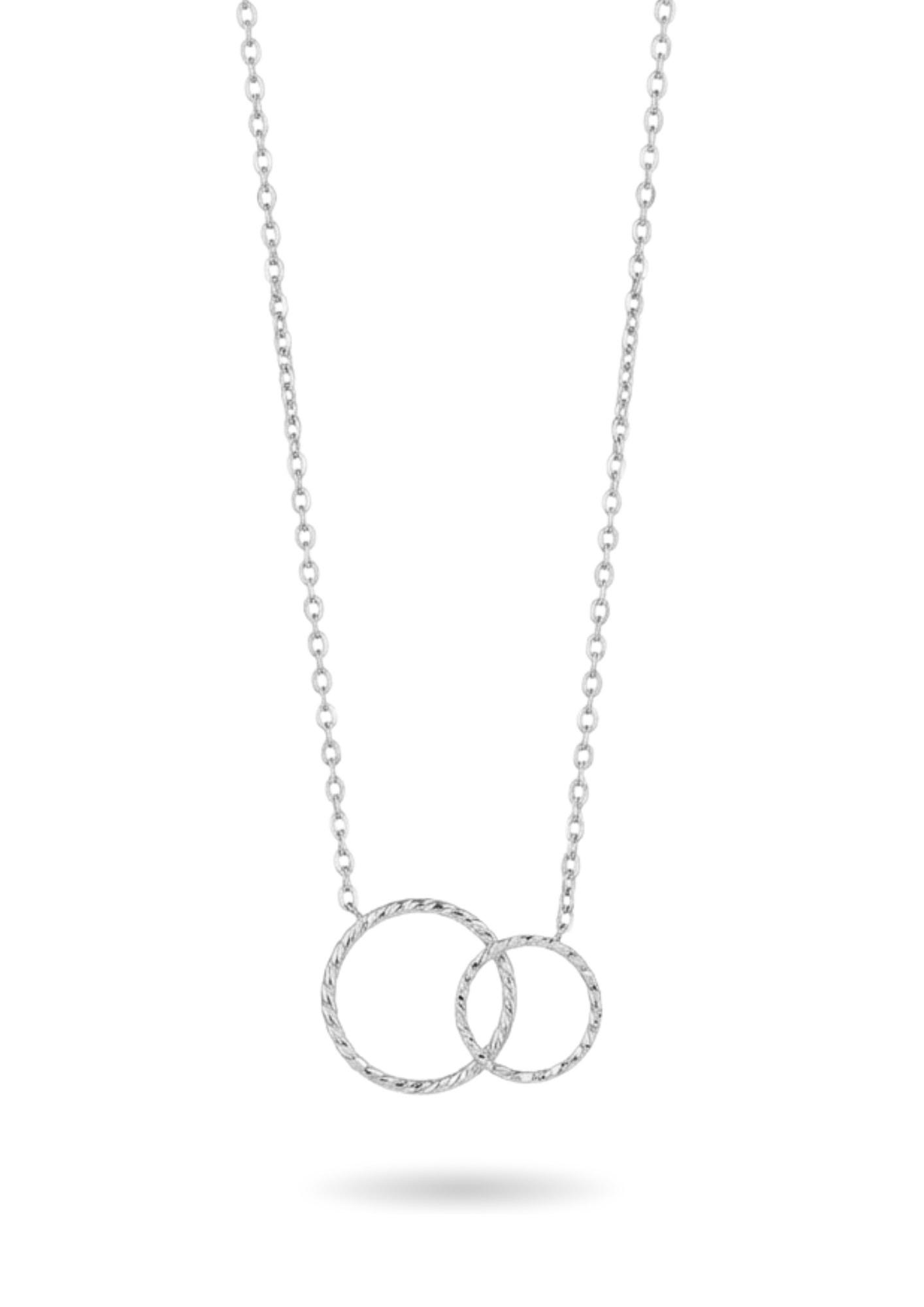Collier Acier Inoxydable Double Anneau