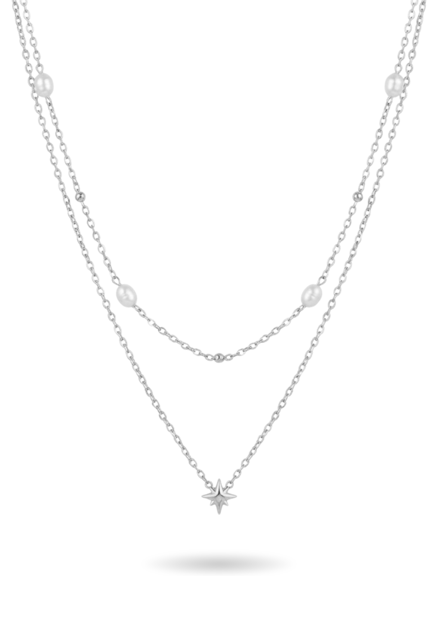 Collier Acier Inoxydable double rang Chloé